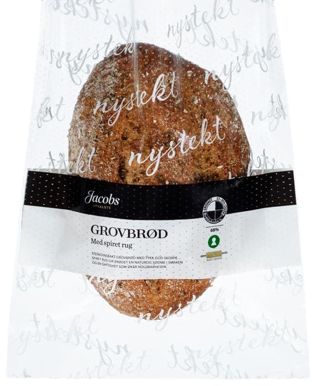 Grovbrød m/Rug Ca720g Jacobs Utvalgte 1 stk