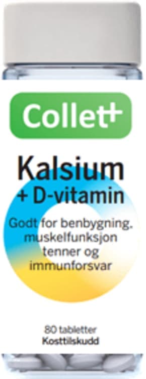 Kalsium+D-Vitamin 80stk Collett