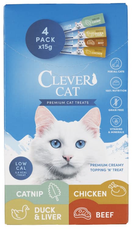 Clever Cat Flytende Godbit 4x15g 60 g