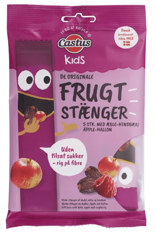 Fruktstang Bringebær 100g Castus