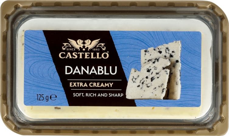 Danablu skivet 125g Castello