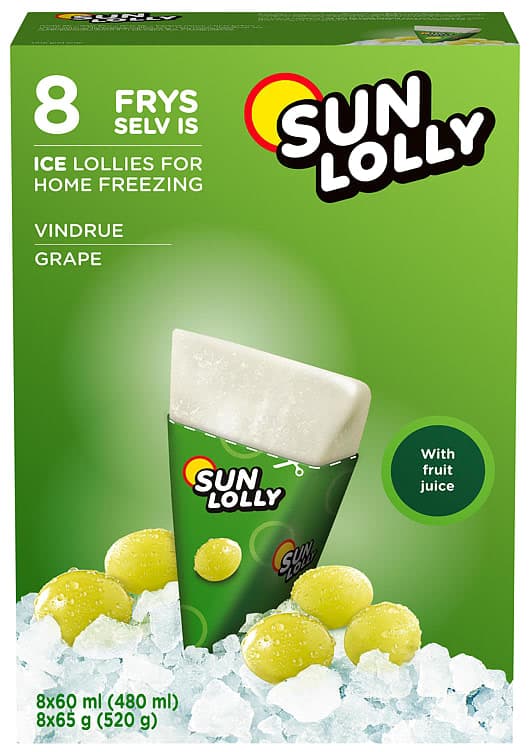 Sun Lolly Grape 8stk 480 stk