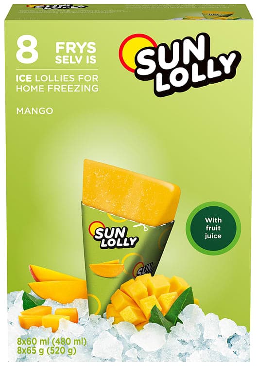 Sun Lolly Mango 8stk 480 ml