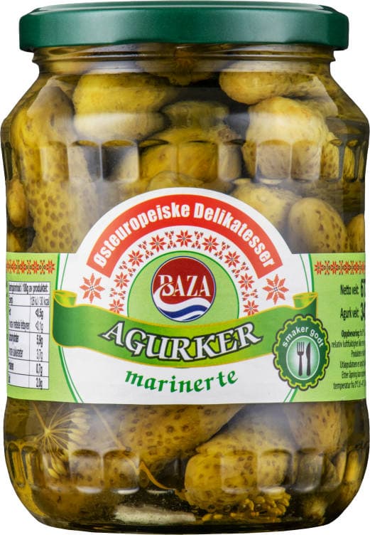 Agurk Marinert 670g Baza