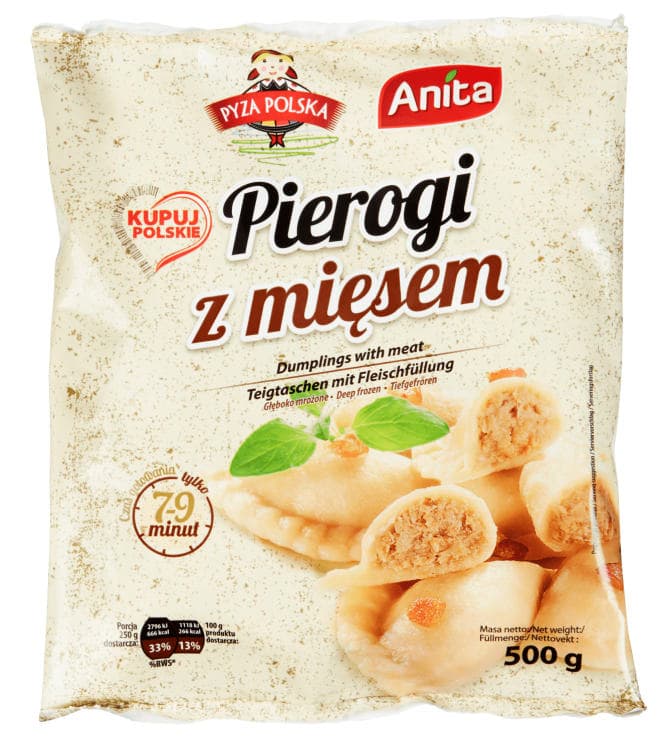 Pierogi m/Kjøtt 500g Anita