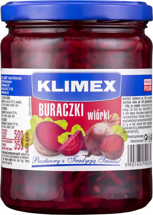 Rødbeter Raspet 460g Klimex
