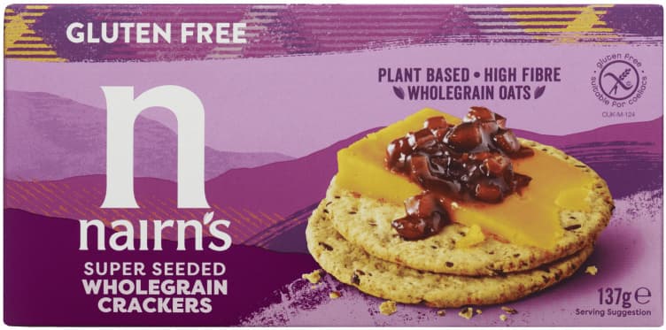 Havrekjeks m/Frø glutenfri 137g Nairn's