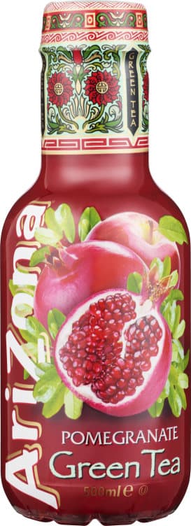 Arizona Green Tea Pomegranate 0,5l flaske