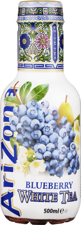 Arizona White Tea Blueberry 0,5l flaske