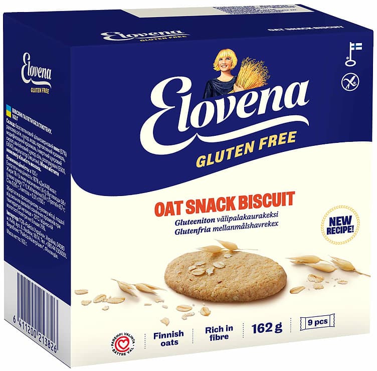 Havrekjeks Glutenfri 162g Elovena