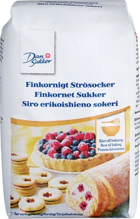 Sukker Finkornet 1kg Dansukker