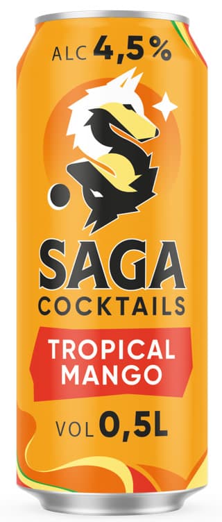 Saga Cocktail Tropical Mango 0,5l boks