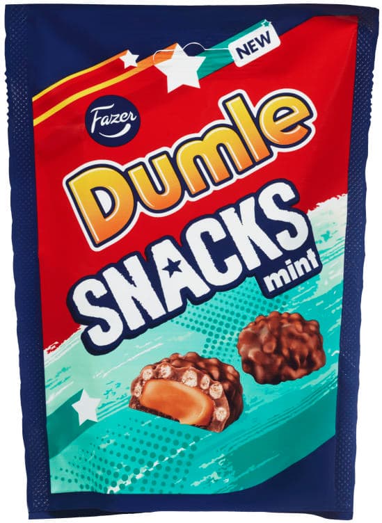 Dumle Snacks Mint Sjokolade 100g Fazer