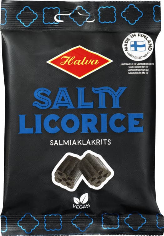 Licorice Salty Salmiak 80g Halva