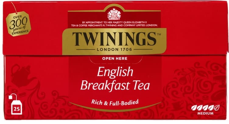 English Breakfast Tea 25pos Twinings 25 stk