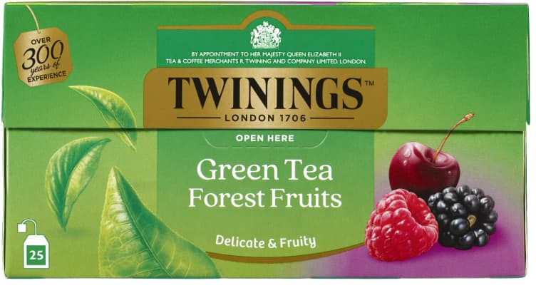 Skogsbær Grønn Te 25pos Twinings 25 stk