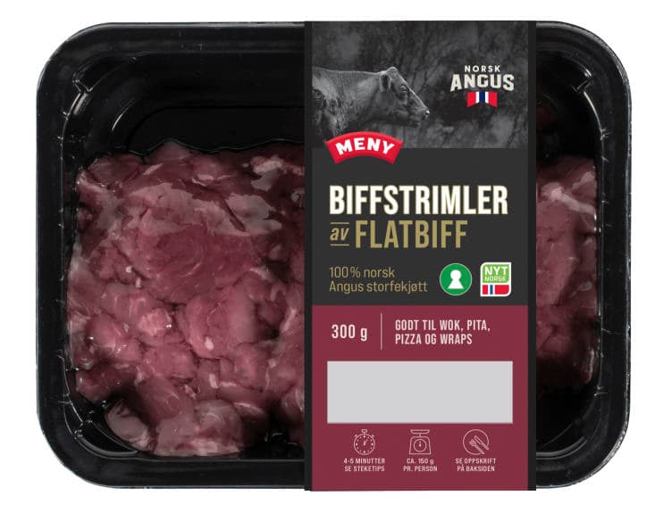 Storfe Angus Biffstrimler 300g Meny