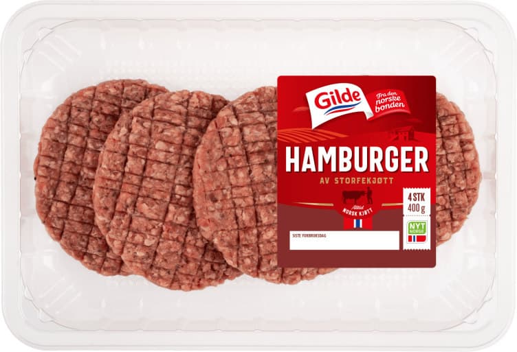 Hamburger Storfe 4x100g Gilde 400 g