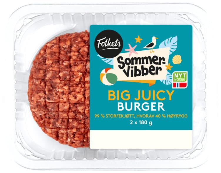 Burger Big Juicy 2x180g Sommervibber 360 g
