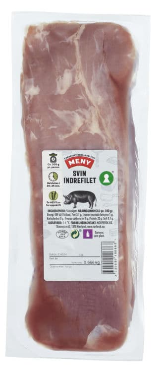 Svin Indrefilet hel Ca500g Meny