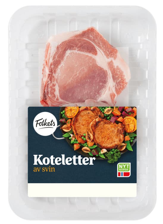 Svinekotelett 2pk Ca370g Folkets