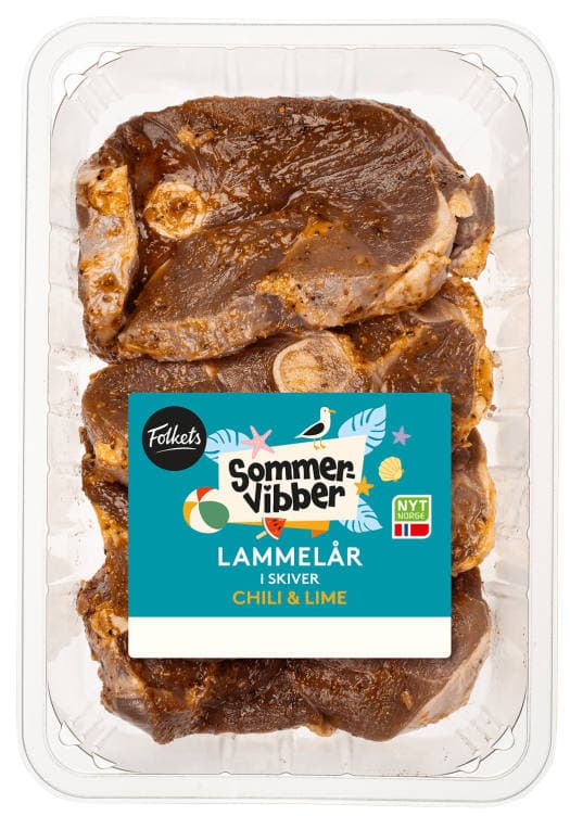 Lammelår skivet Chili&Lime Ca900g Sommervibber