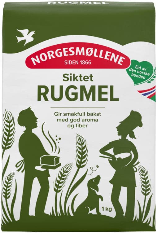 Rugmel Siktet 1kg Møllerens