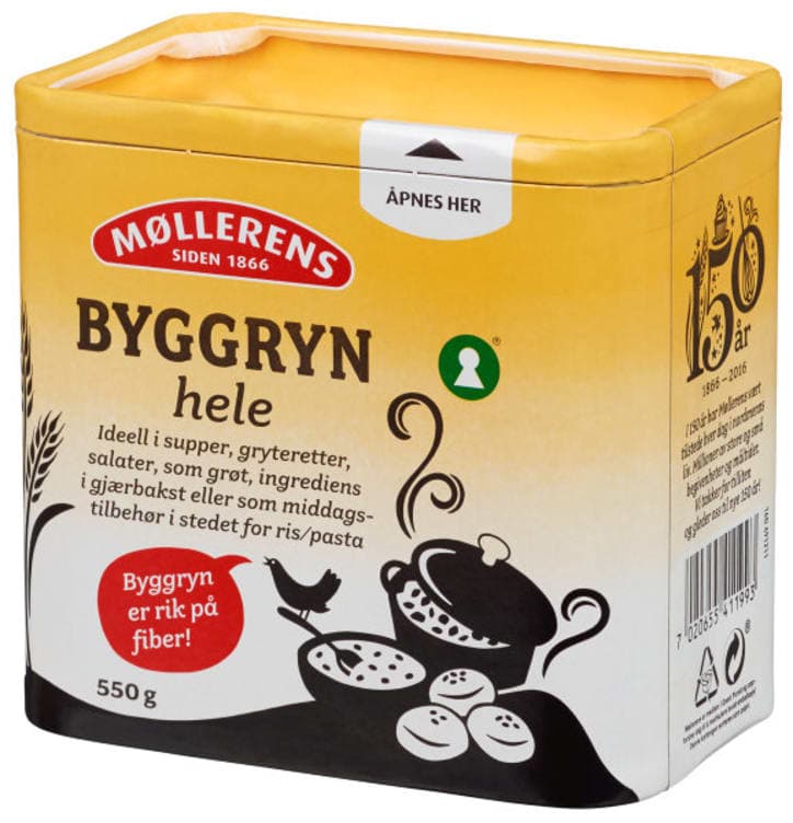 Byggryn Hele 550g boks Møllerens