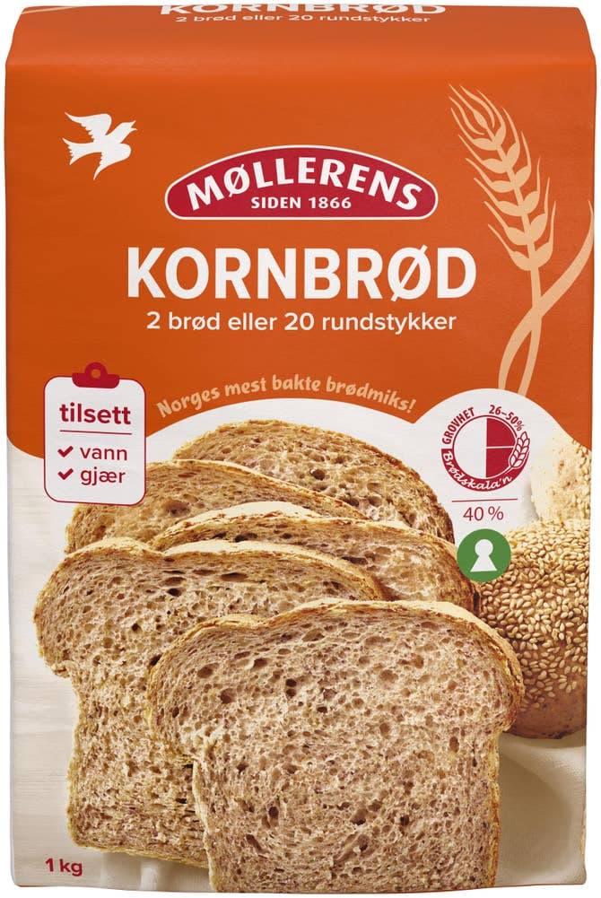 Kornbrød 1-2-3 1 kg