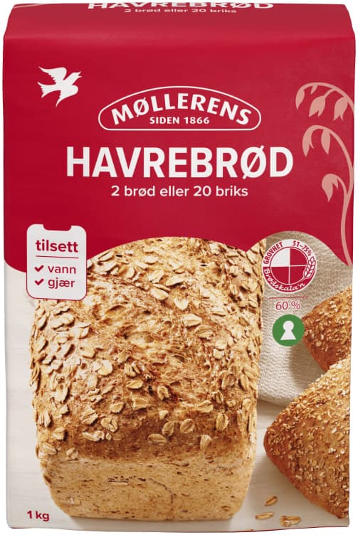 Havrebrød Melmiks 1kg Møllerens