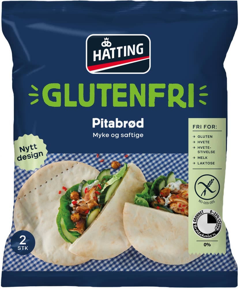 Glutenfrie Pitabrød 2 stk, 230 g