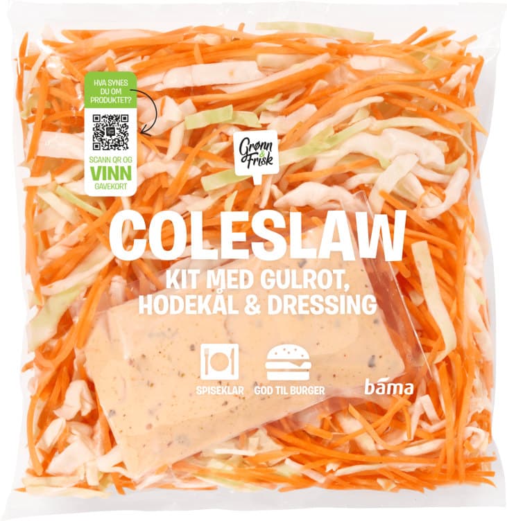 Coleslaw med Chilidressing 255g Grønn&Frisk