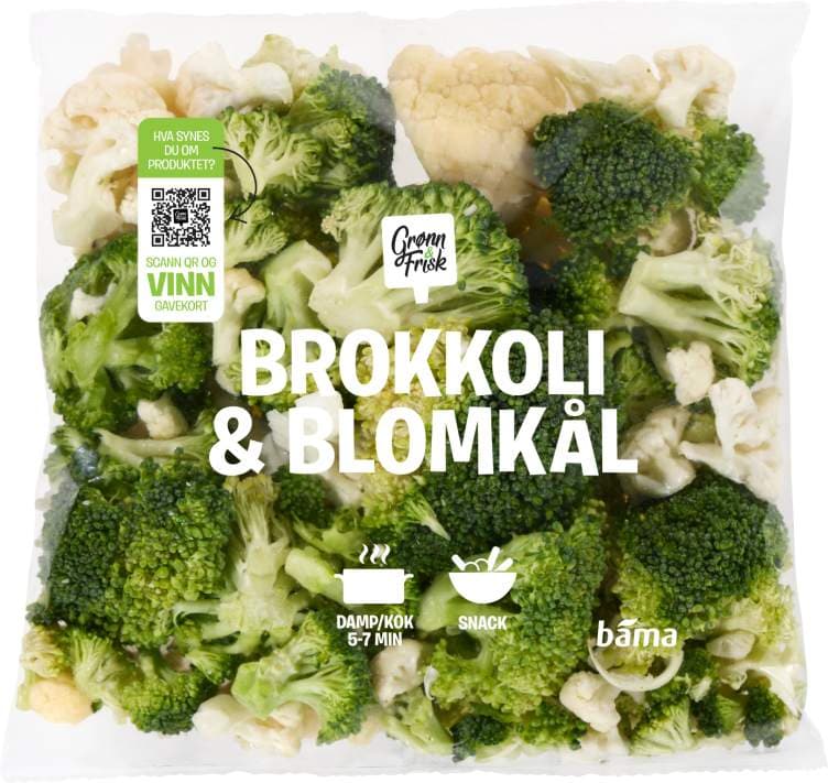 Brokkoli&Blomkål 300g Grønn&Frisk