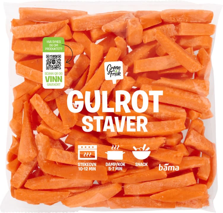 Gulrot Staver 400g