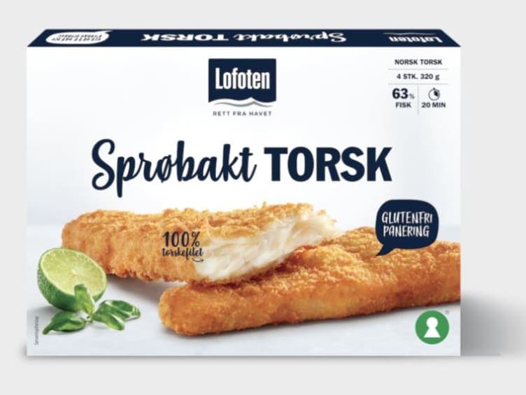 Torsk Sprøbakt 320g Lofoten