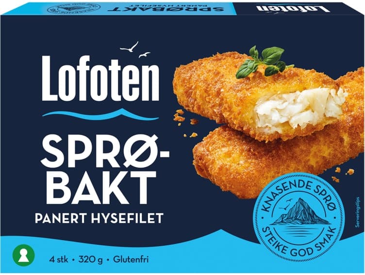 Sprøbakt Hyse 320g Lofoten
