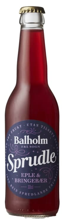 Sprudle Eple &Bringebær 0,33l flaske Balholm