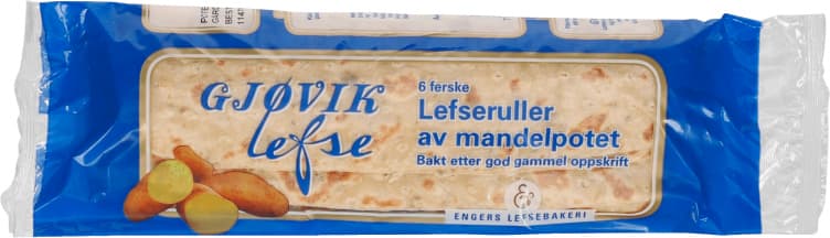 Lefserull Mandelpotet 6stk Gjøvik 350 stk