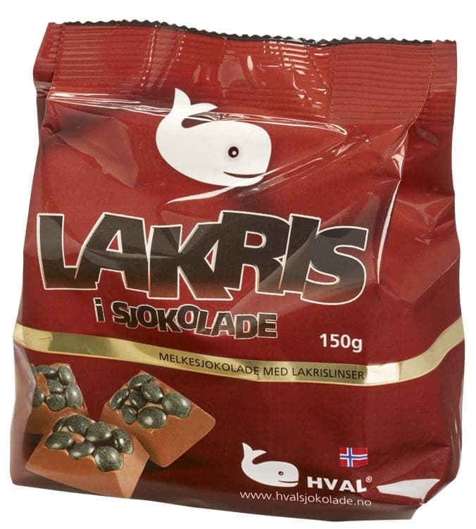 Lakris i Sjokolade 150g Hval