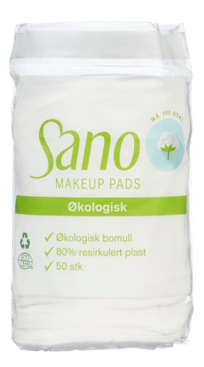 Makeup Pads Økologisk 50stk Sano