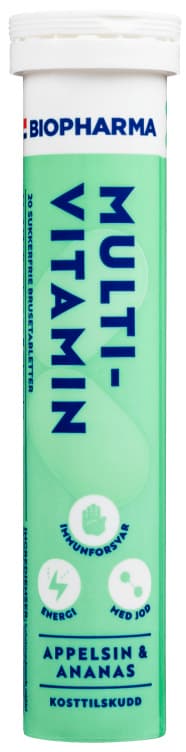 Multivitamin Brusetablett Appelsin/Ananas 20 stk