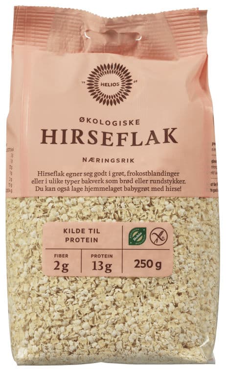 Hirseflak Økologisk 250g Helios