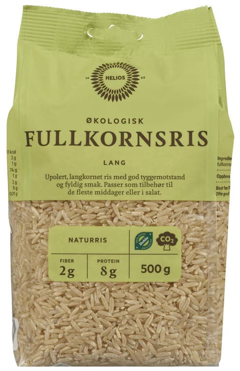 Fullkornsris Økologisk 500g Helios