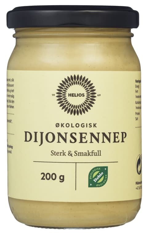 Sennep Dijon Økologisk 200g Helios