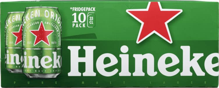 Heineken 0,33lx10 boks 3300 ml