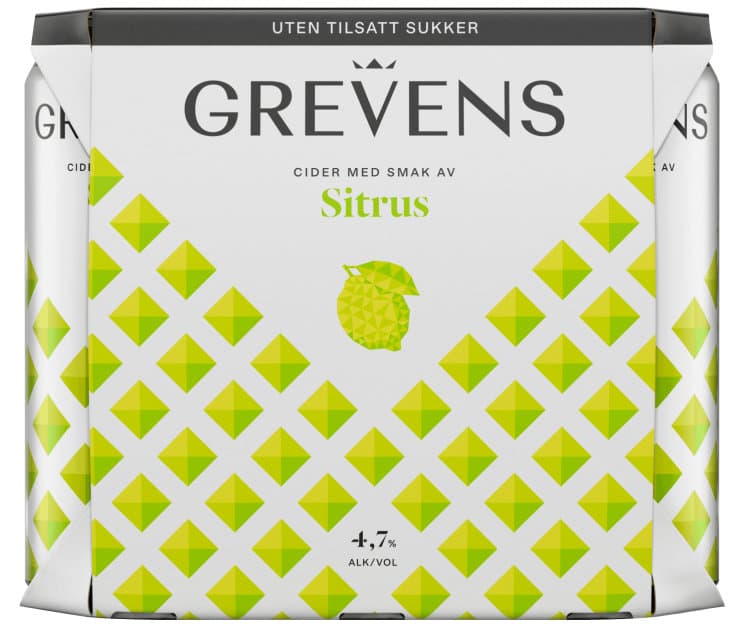 Grevens Cider Sitrus 0,5lx6 boks