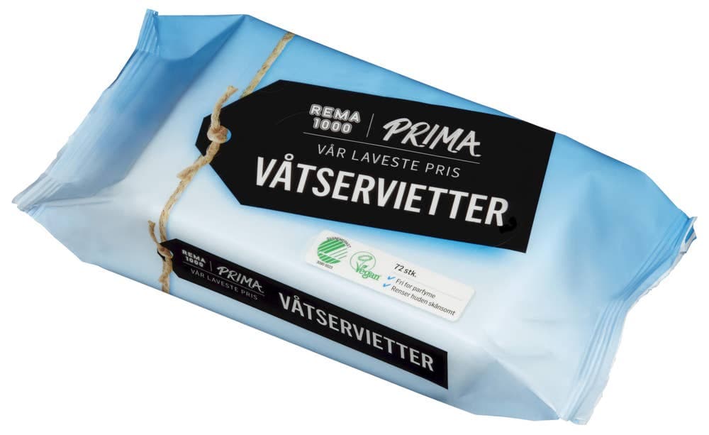 Våtservietter baby 72 stk