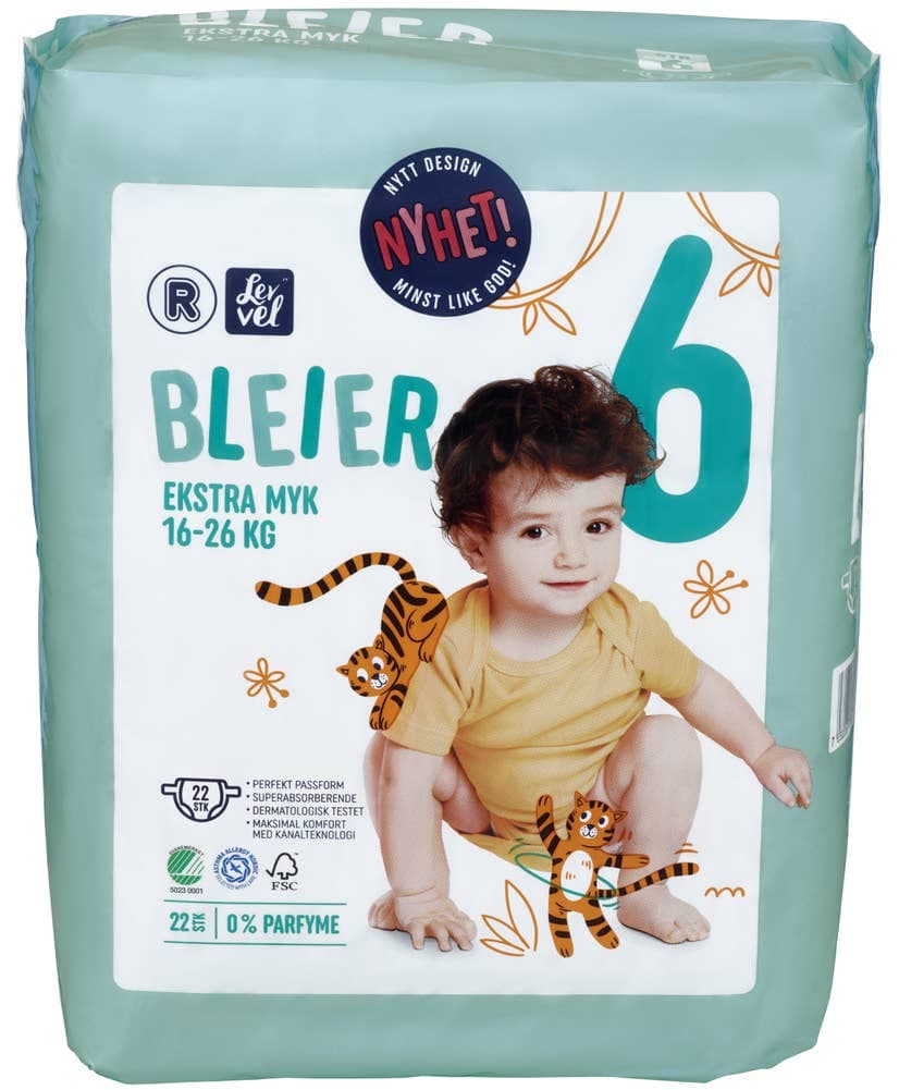 Lev Vel bleier XL Str. 6, 15-30kg, 22 stk