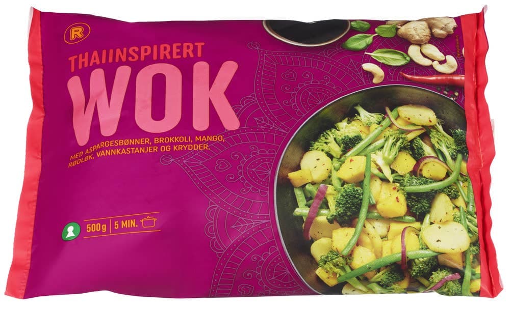 Thai-inspirert Wok 500 g