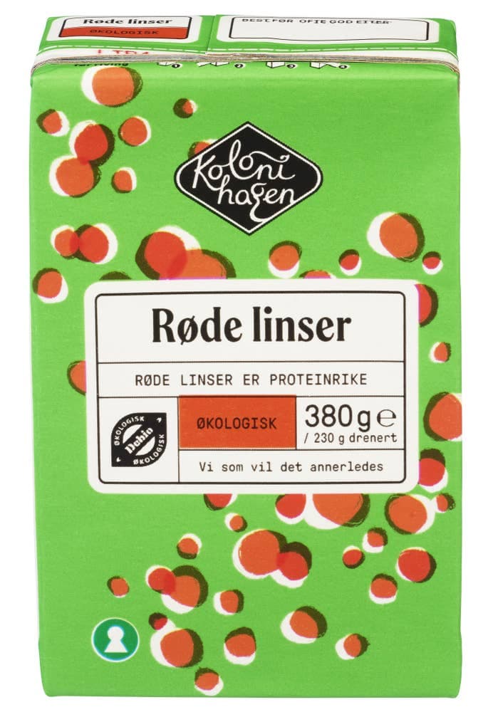 Røde linser Økologisk, 380 g